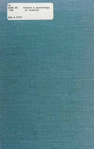 Toward a psychology of reading