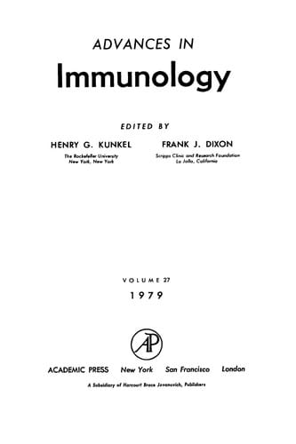 Advances in immunology