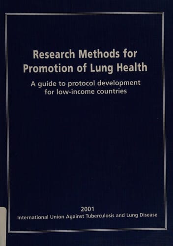 Research methods for promotion of lung health