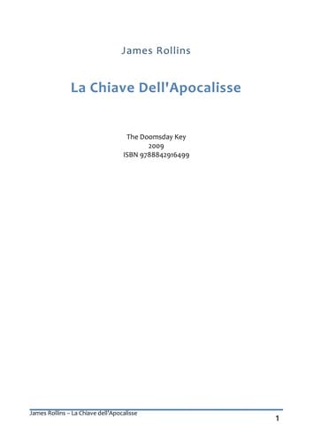 La chiave dell'apocalisse