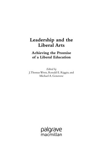 Leadership and the liberal arts