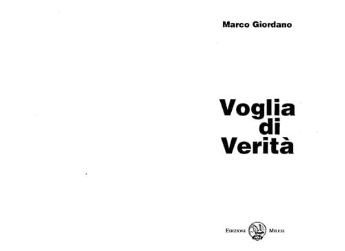 Voglia di verita