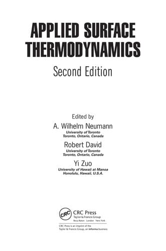 Applied surface thermodynamics