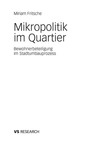 Mikropolitik im Quartier