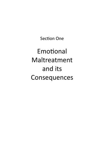 Safeguarding children from emotional maltreatment