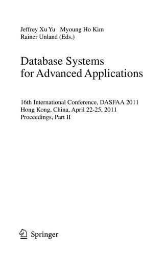 Database Systems for Advanced Applications