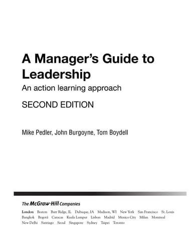 A manager's guide to leadership