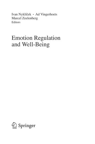 Emotion Regulation and Well-Being