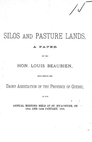 Silos and pasture lands