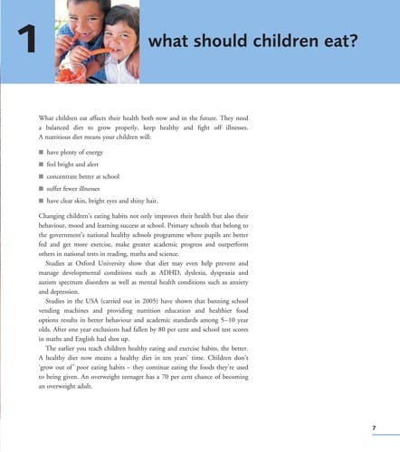 Over 100 meal ideas, recipes and healthy eating tips for children