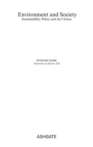 Environment and society