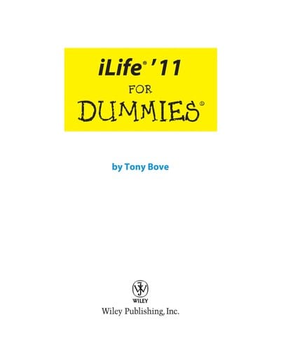 iLife '11 for dummies