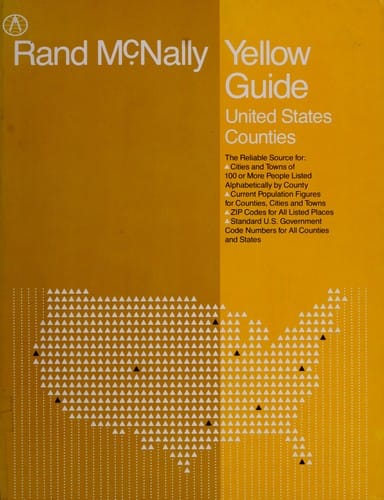 Rand McNally yellow guide