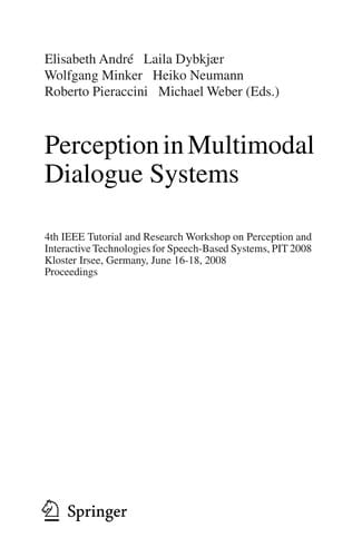Perception in Multimodal Dialogue Systems