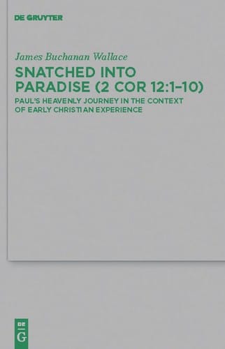 Snatched into paradise (2 Cor. 12:1-10)