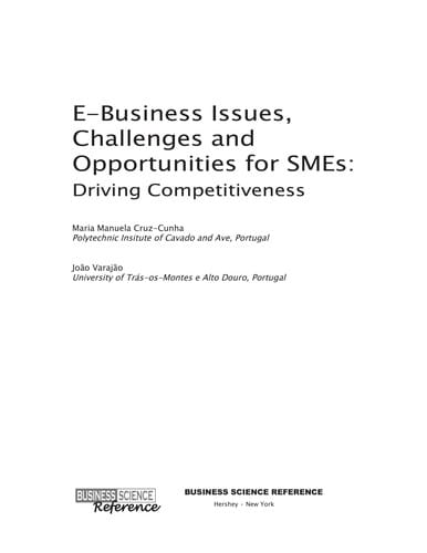 E-business issues, challenges and opportunities for SMEs