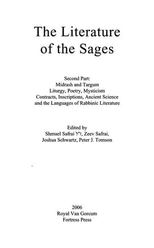 The literature of the sages