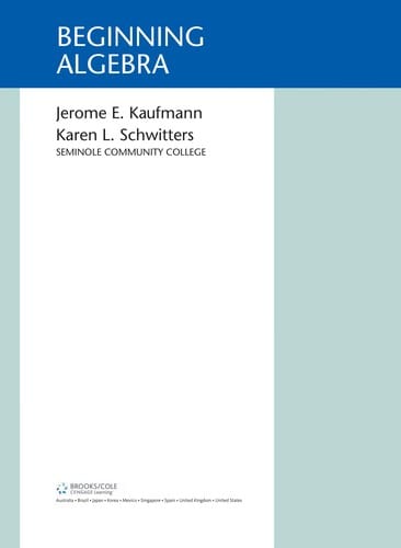 Beginning algebra