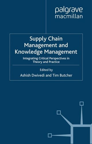 Supply chain management and knowledge management