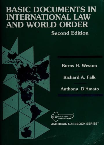 Basic documents in international law and world order