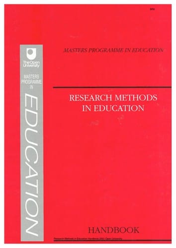 Research methods in education