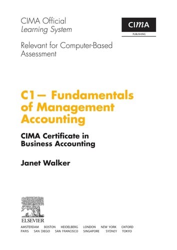 Fundamentals of management accounting