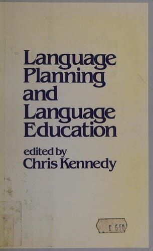 Language planning and language education