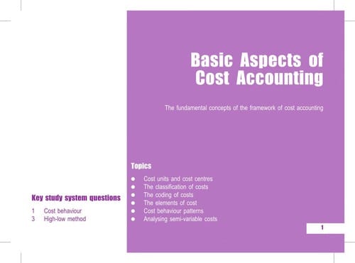 Management Accounting Fundamentals
