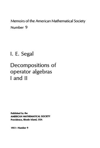 Decompositions of operator algebras