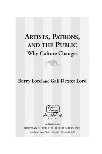 Artists, patrons, and the public