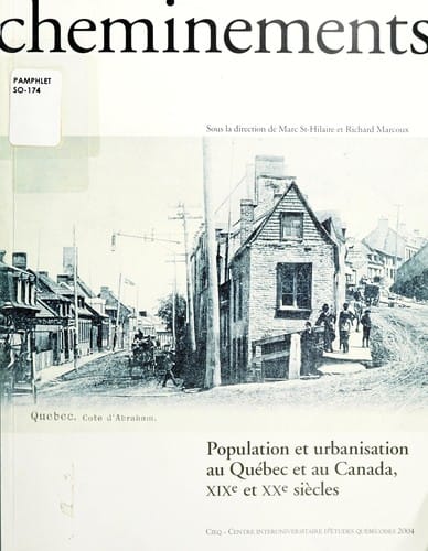 Population et urbanisation au Que bec et au Canada, XIXe et XXe sie  cles