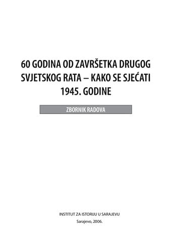 60 godina od završetka Drugog svjetskog rata
