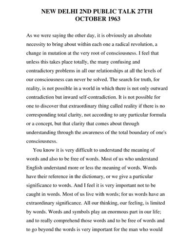 The Collected Works of J. Krishnamurti, (1963-1964)