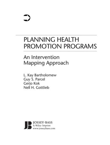 Planning Health Promotion Programs