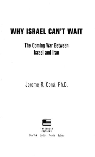 Why Israel Can't Wait