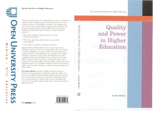 Quality and power in higher education