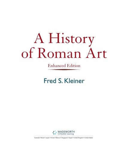 A History of Roman art