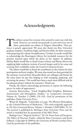 Teaching and studying the Americas