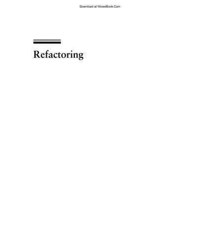 Refactoring