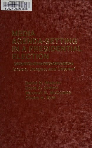 Media agenda-setting in a Presidential election