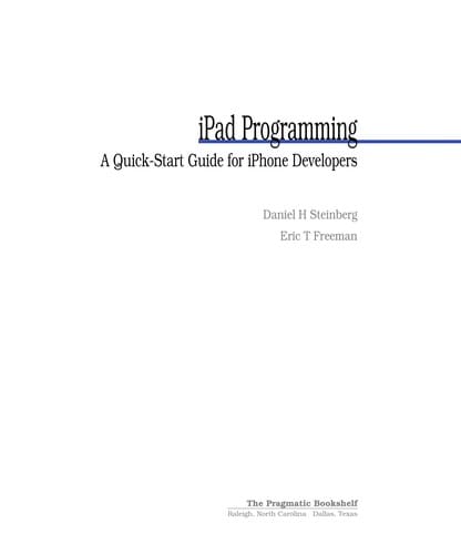 iPad programming