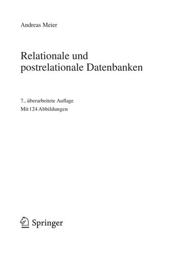Relationale und postrelationale Datenbanken