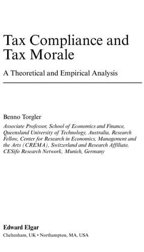 Tax compliance and tax morale