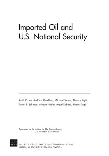Imported Oil and U.S. National Security