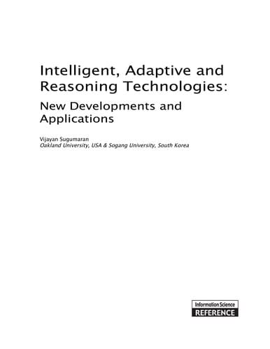 Intelligent, adaptive and reasoning technologies