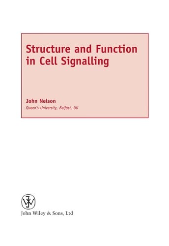 Structure and function in cell signalling