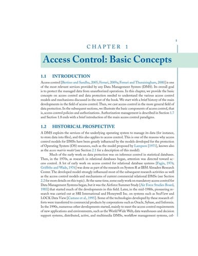 Access control in data management systems