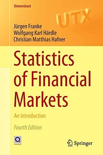 Statistics of Financial Markets: An Introduction