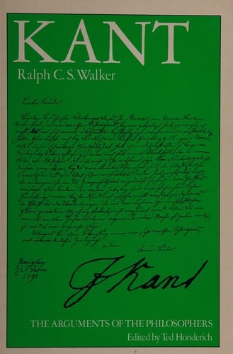 Kant: the arguments of the philosophers