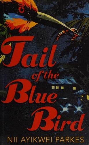 Tail of the blue bird